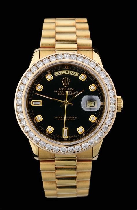 rolex day date black diamond|Rolex Day-Date diamond president.